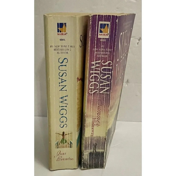 Lot of 2 Susan Wiggs Books The Summer Hideaway &‎ Just Breathe Acceptable - Picture 3 of 6